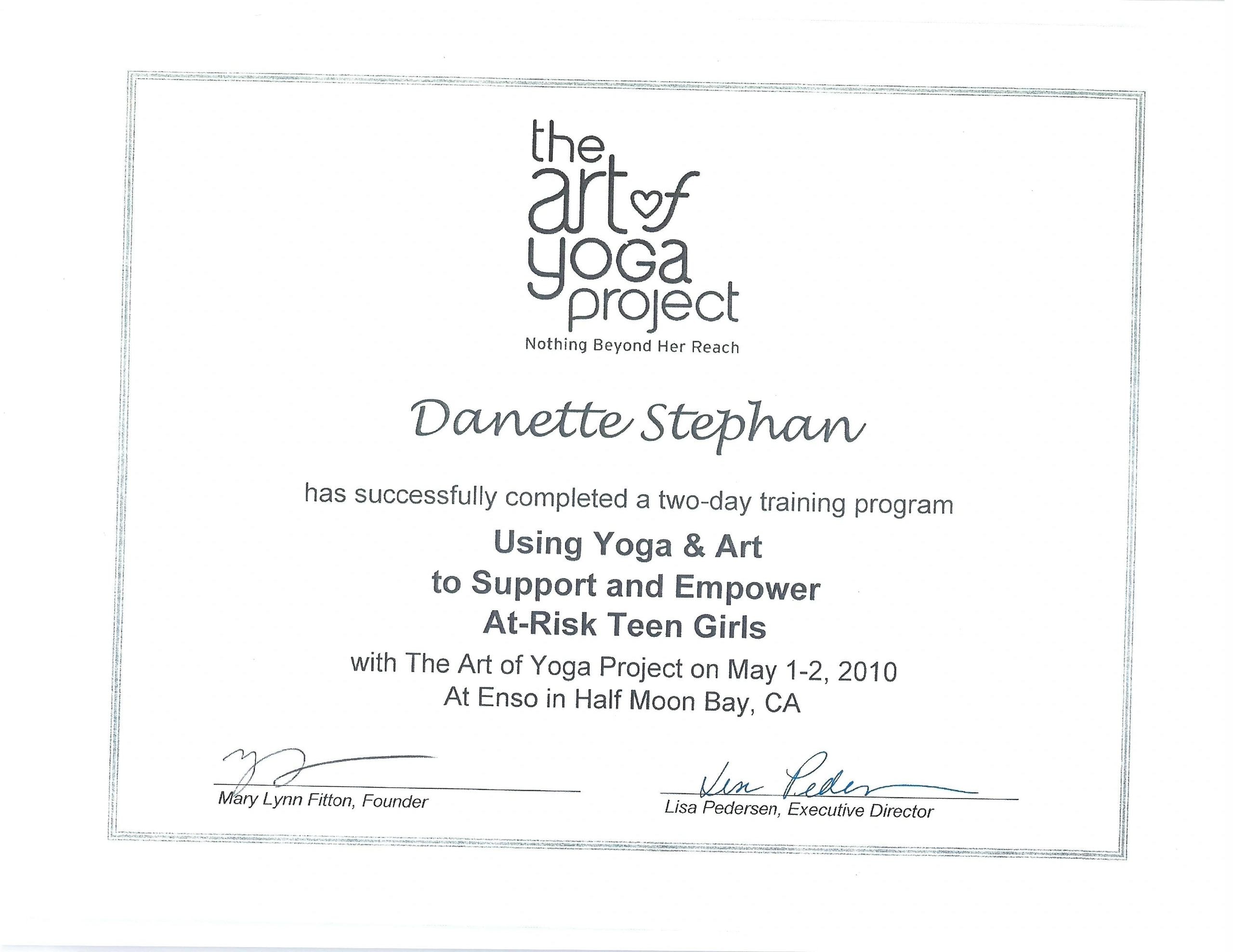 Continuing Education Certificate